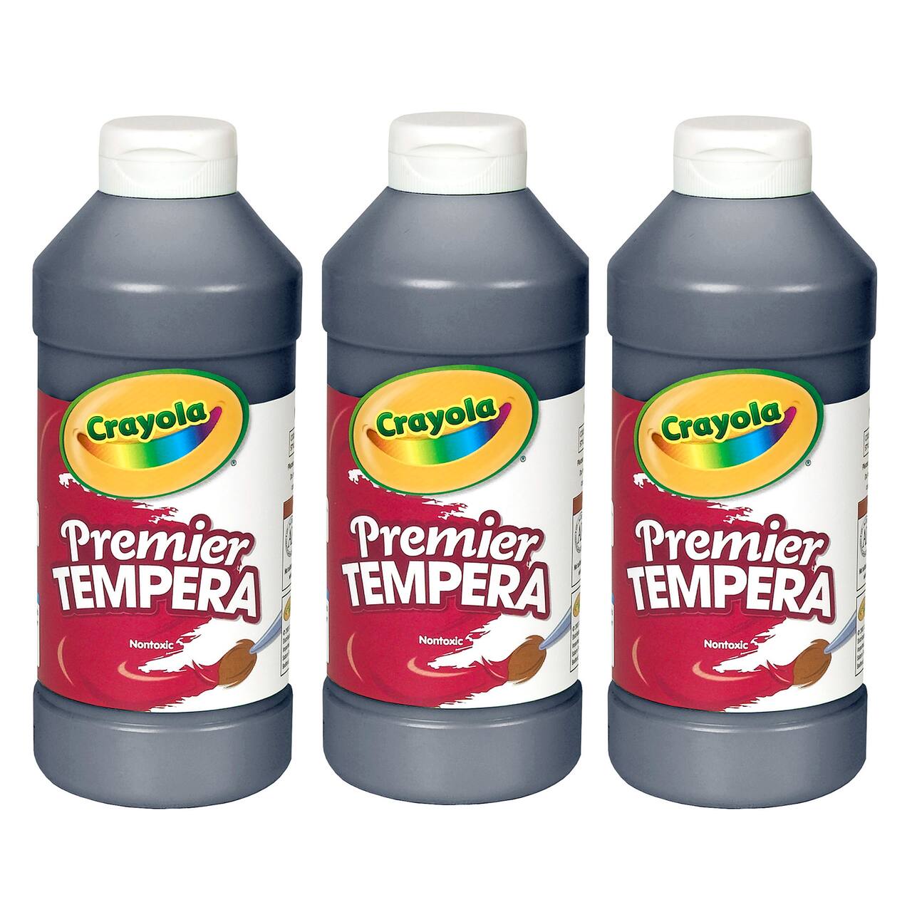 Crayola® 16oz. Black Premier Tempera Paints, 3ct.